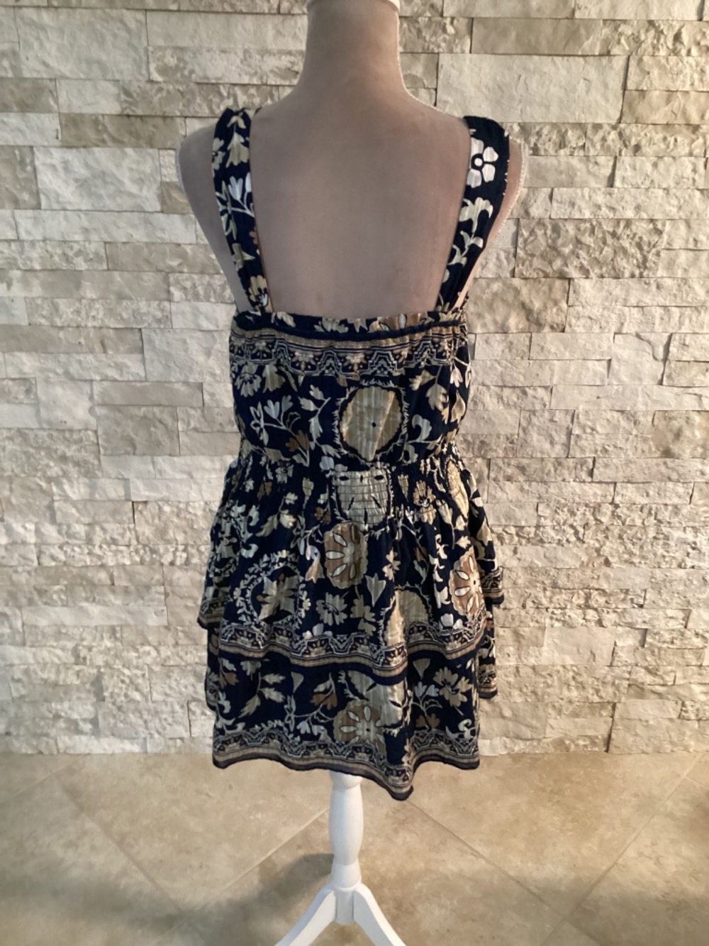 Ramy Brook Alicia Cotton Sleeveless Smocked Mini Dress - Picture 6 of 12